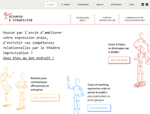Tablet Screenshot of aisance-creativite.ch